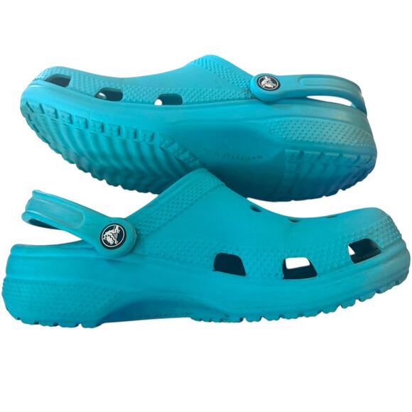 Crocs Original Turquoise Blue Clog Shoe Unisex Size 6M 8W - Picture 8 of 9